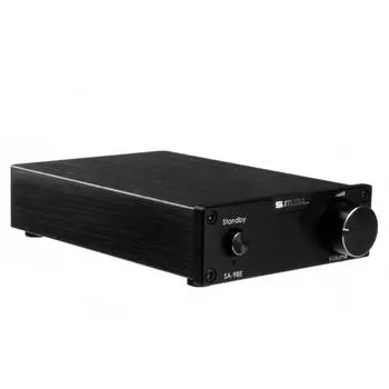 SMSL TDA7498 Усилитель Стерео Цифровой Усилитель Мощности Топ HIFI SMSL SA-98E 2*160 Вт + Адаптер, (черный) СА-98Е