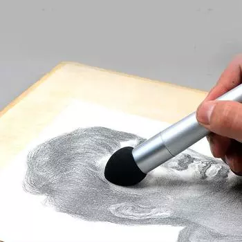 Smudge Eraser Stationery Sketch Pen Brush Wipe Clean Tool Highlight Gray Brush Art Rubbing Sponge 14.5x2.8cm-L