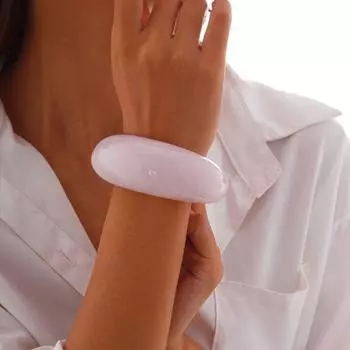 Smudging Irregular Wide Bracelet Bohemian Retro Hand Ring Temperament Acrylic Open Bangle Girls