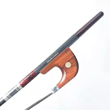 Смычок для контрабаса из углеродного волокна Snake Wood Frog в немецком стиле ARTIGIANO&VIOLIN AW-204 коричневый