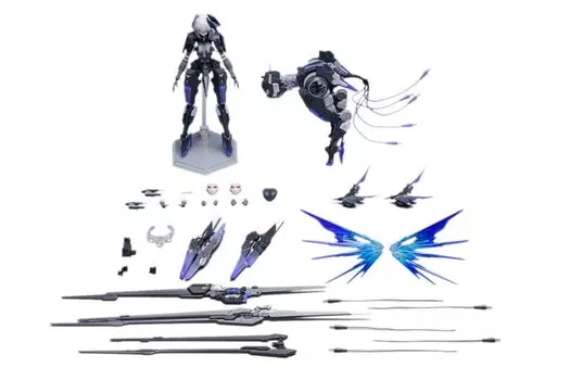 РАКУШКА УЛИТКИ Серая Розетта Ринрецу масштабная окрашенная подвижная фигурка Карающий ворон 1/12 ПВХ, АБС, ПОМ и сплав серый