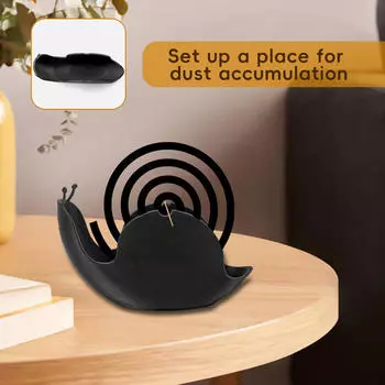 Snails Incense Holder Coil Burner Modern Sturdy Gifts Portable Tray for Living Room Backyard