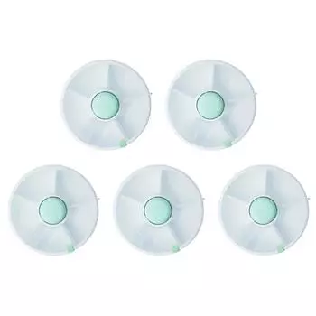 Снэк-спиннер, вращающаяся портативная коробка для закусок, для закусок, сухих фруктов (зеленый)