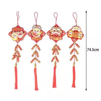 Snake Year Hanging Blessings 2025 Year Firecracker String Spring Festival Living Room Scene Year S Eve Decorations Lucky