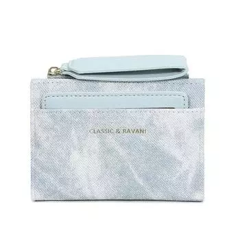 Snap Button Folding Wallet Multiple Card PU Card Bag Fashion Women Short Wallet Business