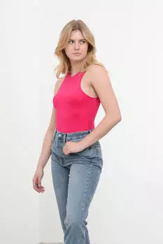 Snap Detailed Flexible Body Pink