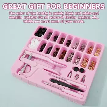 Snap Fasteners Kit with Press Plier 12mm Resin Snap Fasteners Kit DIY Metal Snap Buttons Portable Multipurpose Snap