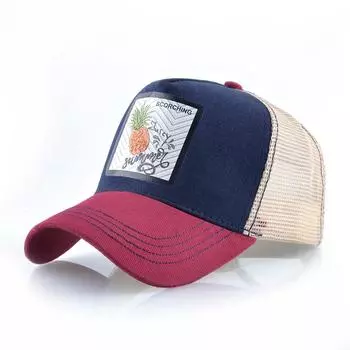 Snapback сетчатая бейсбольная кепка для мужчин и женщин, пляжная повседневная шапка с козырьком, дышащая хлопковая шляпа для папы, кепки-дальнобойщики 56-59cm серый