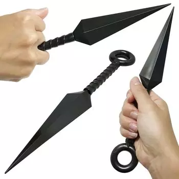 Снаряд Шиноби Косплей Ниндзя Кунай Кунай Ниндзя Резиновое Оружие Снаряд Костюм Игрушка (Набор из 3 больших кунаев)