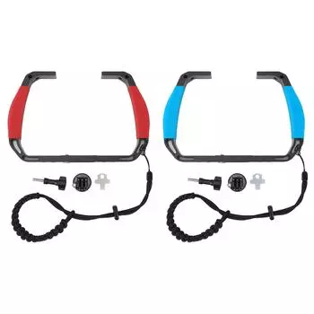 Снаряжение для подводного дайвинга, крепление на лотке, силиконовый противоскользящий стабилизатор с 2 холодными башмаками, 1/4 дюйма, 3/8 дюйма Sky Blue