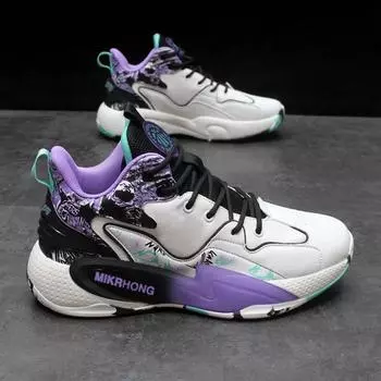 Кроссовки мужские модные универсальные нескользящие трендовые кроссовки легкие удобные кроссовки для отдыха теннис мужские Zapato Hombre 39 чёрный