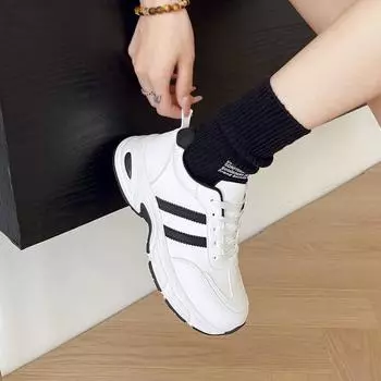 Sneakers autumn and winter new versatile student running shoes platform heightening casual dad shoes women 36