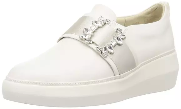 Sneakers Bijou Motif Thick Sole Sneakers 1294 W cm E [Macintosh London] Slip-on Women s 22.0