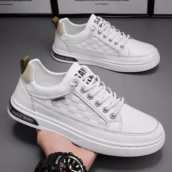 Sneakers Casual Men Lace Up Designer Board Shoes Fashion Platform Sport Running Shoes Men s Vulcanized Shoes Zapatillas Hombre 39 белый