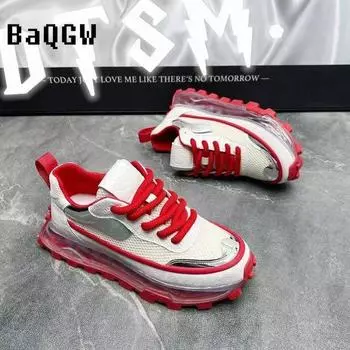 Кроссовки повседневные мужские дизайнерские ретро кроссовки модные микрофибровые кожаные дышащие туфли с увеличенной внутренней платформой 38 чёрный