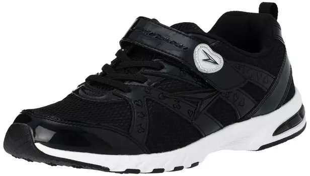 Sneakers for School LEJ 7870 Current cm [Shunsoku] Kids, Girls, White, Shoes, Lightweight, 19cm~24.5cm, 2E, 4270, Black/White, Color, 24.5