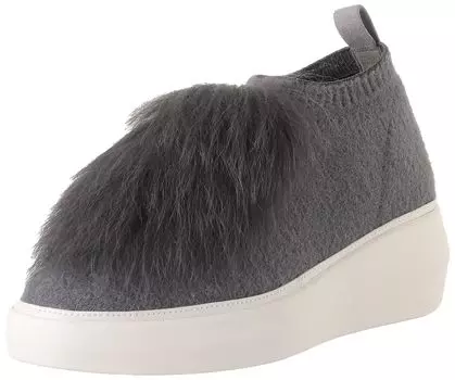 Sneakers Fur Motif Sock Sneakers 1310 GY cm E [Macintosh London] Women s 22.5