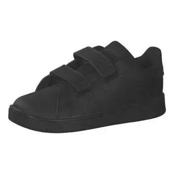 Sneakers Kids Advancoat Lifestyle Velcro Boys Girls LKK23 Core Six cm [Adidas] 12~16cm Black/Core Black/Gray (GW6497) 16.0