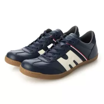 Sneakers Leather Genuine Leather Casual Walking Shoes Current Model FINSTER [Maubus] Men s Women s (NAVY/CREAM, measurement_24_point_0_centimeters)