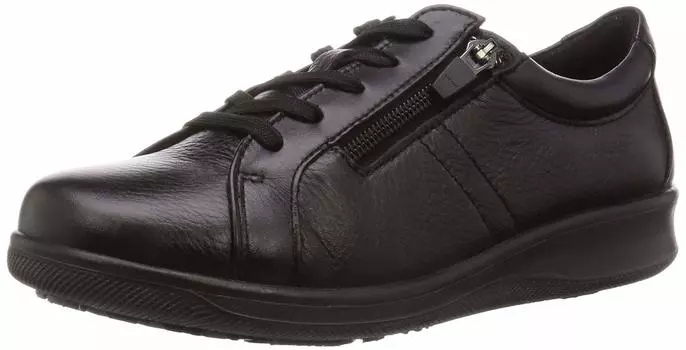 Sneakers Made in Japan Water Repellent Wide Spellan Zipper SP2503NSR Black cm 3E [Spors] 22~25cm Women s 22.0 чёрный