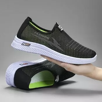 Sneakers Male Summer Beach Hiking Anti Slip Shoes with Breathable Sports Mesh Surface for Comfortable Cool Casual Shoes 2024 39