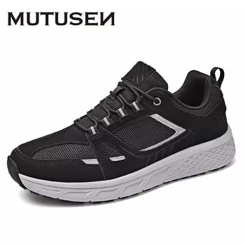 Sneakers Men 2024 Newest Breathable Stretch Fabric Soft Comfortable Running Sport Shoes Walking Trainers Lightweight Men Shoes 39