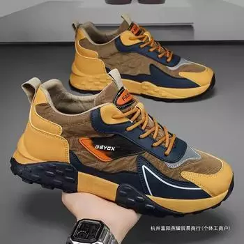 Sneakers men s 2025 new thick-soled heightening dad shoes outdoor casual Forrest Gump shoes Korean version trendy soft-soled shoes 39