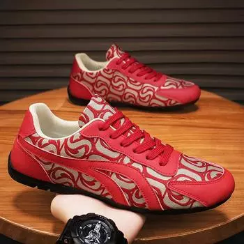 Sneakers men s Korean version 2024 summer new outdoor platform low-top trendy shoes fashion running casual Forrest Gump shoes men 39 чёрный