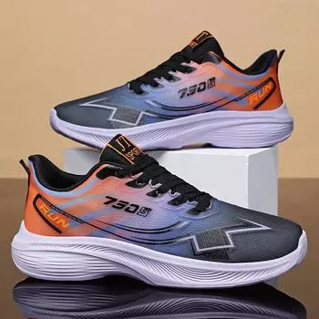 Sneakers Men s lightweight running shoes Fashion versatile couple shoes Shock-absorbing soft-soled casual shoes 40