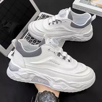 Sneakers men s new trendy fashion versatile rotating button casual shoes platform color matching dad shoes trendy shoes men 39