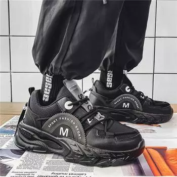 Sneakers men s shoes new spring and summer platform youth running shoes men s breathable casual dad shoes men s 39