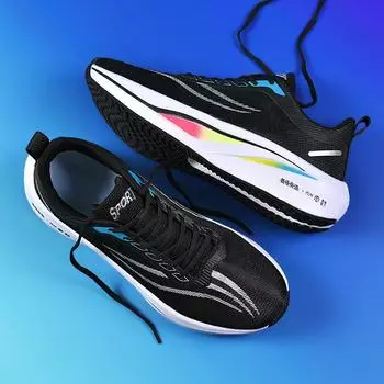 Sneakers men s summer new breathable trendy shoes flying 4C carbon board running shoes couple casual shoes mesh shoes 35