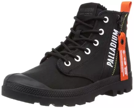 sneakers PAMPA HI OUTZIP OVERLAB with side zip cm [Palladium] High-cut BLACK/BLACK(008) 26.5