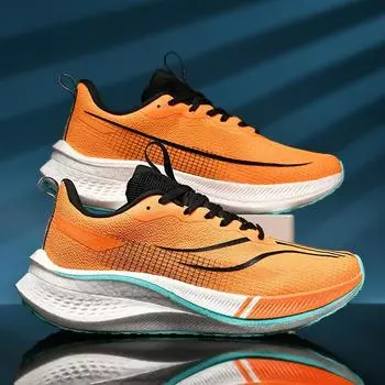 Sneakers Running Shoes 2024 Summer Men s and Women s Same Shoes Friction Sound Real Explosion Carbon Board Fashion Shock Absorption Casual Versatil 35 розовый