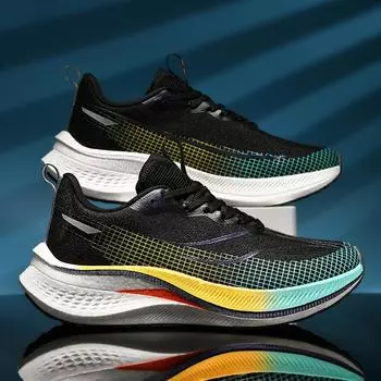 Sneakers running shoes 2025 summer men s and women s same shoes friction sound real explosion carbon board fashion shock absorption casual versa 35 розовый