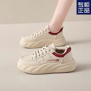 Sneakers women s 2024 new autumn soft sole stepping on shit feeling casual little white shoes versatile fashion ins trendy shoes niche 35 красный