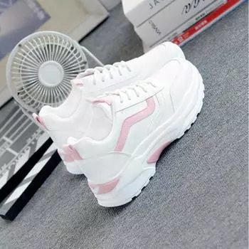 Sneakers women s 2024 spring and summer new women s shoes student Korean version platform dad shoes casual running shoes tide 35 синий