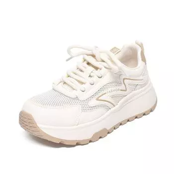 Sneakers women s mesh breathable little white shoes thick-soled comfortable casual travel shoes women 35