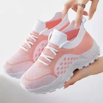 Sneakers women s new summer casual versatile single shoes mesh breathable running platform dad shoes 36