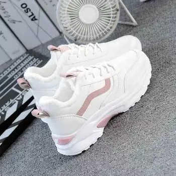 Sneakers Women s Spring and Autumn 2024 New ins Skinny, Breathable Little White Shoes Student Flat Bottom Lightweight Daddy Shoes Tide 35 синий
