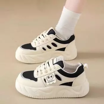 Sneakers women s spring new fashion trend student little white shoes platform casual board shoes 35
