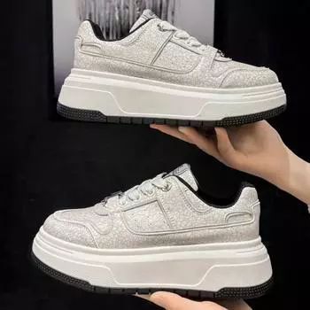 Sneakers Women s Spring New Versatile Platform White Shoes Casual Board Shoes 35