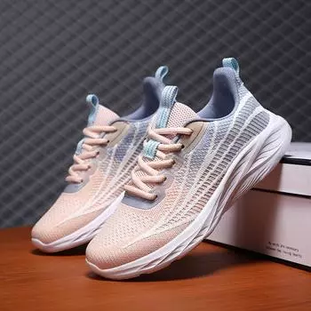 Sneakers Women Summer Breathable Running Soft Sole Comfortable Platform Casual Mesh Sneakers Anti Slip Light Training Shoes 35