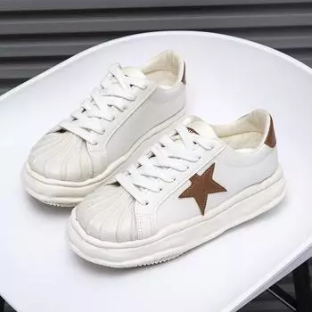 Sneakers XINGX Thick-Soled Casual Sneaker Women s Spring and Autumn Ins Trendy New Dissolved Shell Toe Canvas Shoes for Women 36