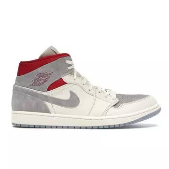 Sneakersnstuff x Air Jordan 1 Mid Past, Present, Future Кроссовки унисекс Tan Sail Wolf-Grey CT3443-100