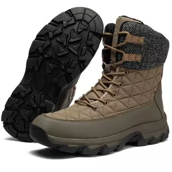 Снег снег холодная зима альпинизм почищенный зимний снег высокий толстый армейский зеленый [NEARDREAM] ботинки, мужская обувь, защита, снег, ботинки, обувь, боа,