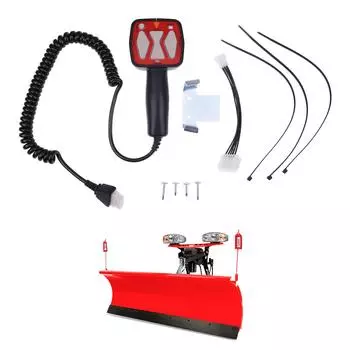 Снегоочиститель с мини-светодиодной панелью, ручным контроллером, набором направляющих, оптимальное решение для уборки снега для 1306902 Western 56462 9400