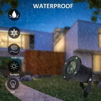 Снегопад светодиодный проектор рождественский лазерный проектор уличный белый снежный ландшафтный прожектор для патио садовый декор EU Plug