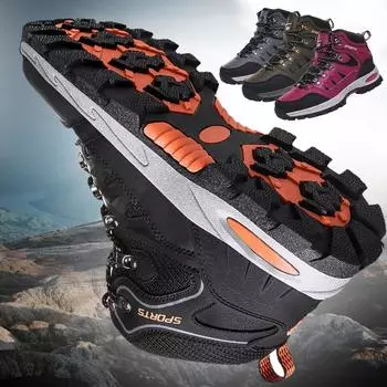 Снегоступы унисекс, сохраняющие тепло, походная обувь, женские зимние кроссовки, мужские зимние ботинки 36 чёрный
