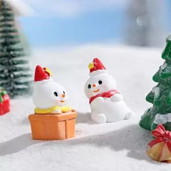 Снеговик орнамент изысканные коллекционные многоразовые полезные DIY миниатюрные садовые фигурки домашний декор для повседневной жизни G